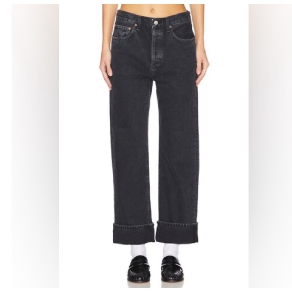 AGOLDE Fran‎ Jeans Baggy Black Wash Size 32